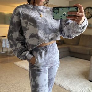 BLACK AND GREY TIE DYE SETS — MADE TO ORDER